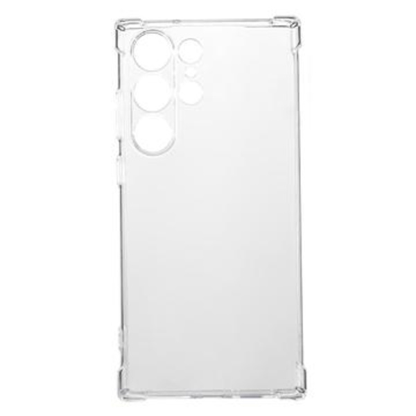 Samsung Galaxy S23 Ultra 5G Stöttåligt TPU-skal - Genomskinlig Genomskinlig