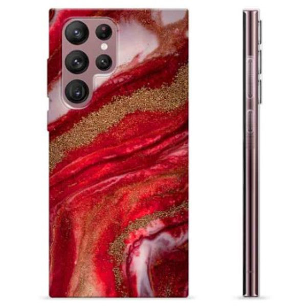 Samsung Galaxy S22 Ultra 5G TPU-Skal - Gyllene Rubin Färgrik