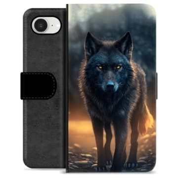 iPhone 16e Premium Plånboksfodral - Varg Animerad