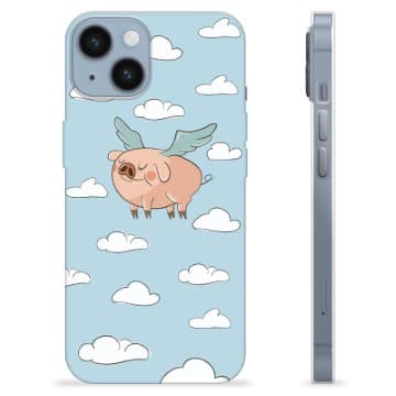 iPhone 14 TPU-Skal - Flygande Gris Animerad