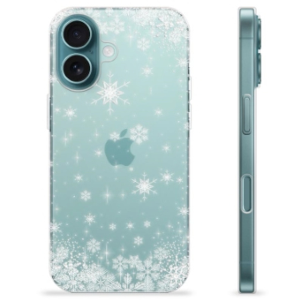 iPhone 16 TPU-Skal - Snöflinga Animerad