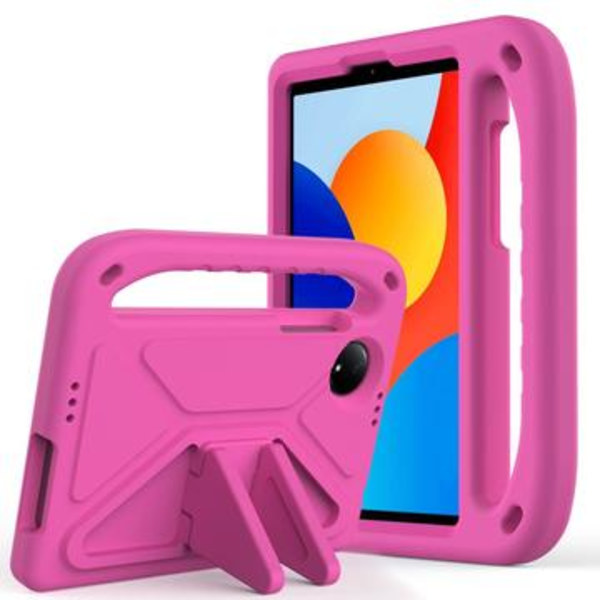 Xiaomi Redmi Pad SE 8.7 Kids Stöttåligt Bärfodral - Varmrosa Rosa
