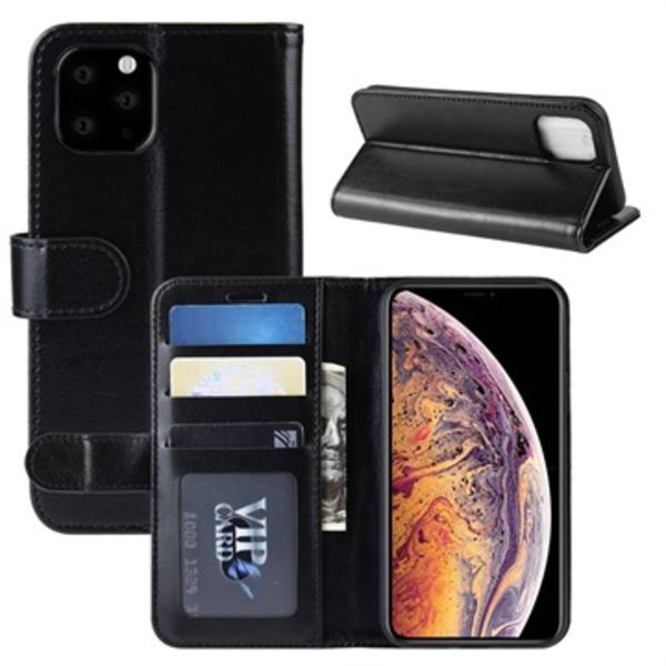 iPhone 11 Pro Max Plånboksfodral med Magnetstängning - Svart Svart