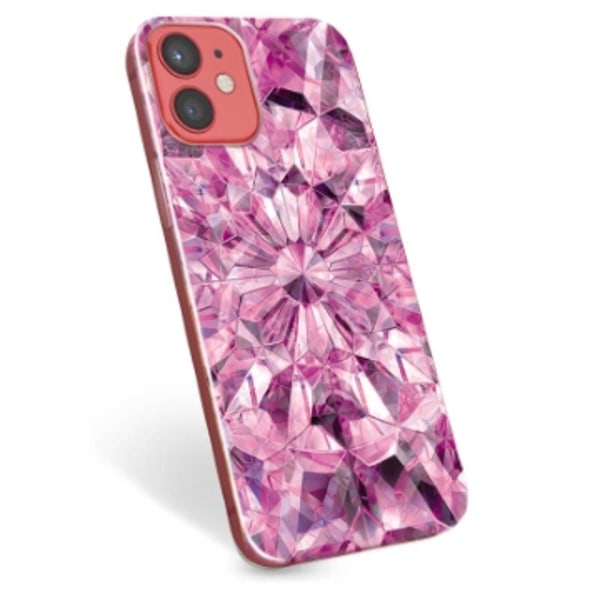 iPhone 12 mini TPU-Skal - Rosa Kristall Rosa