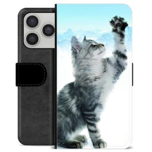 iPhone 17 Pro Premium Plånboksfodral - Kat Animerad