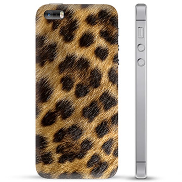 iPhone 5/5S/SE TPU-Skal  - Leopard Animerad