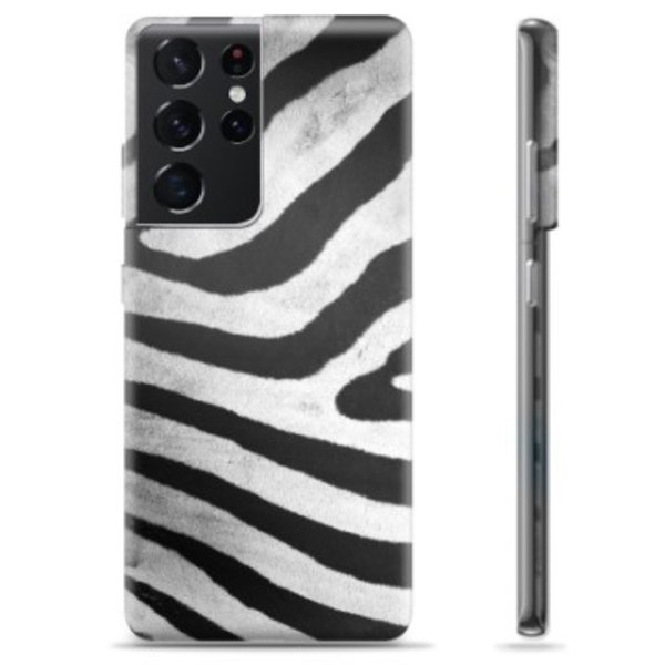 Samsung Galaxy S21 Ultra 5G TPU-Skal - Zebra Animerad