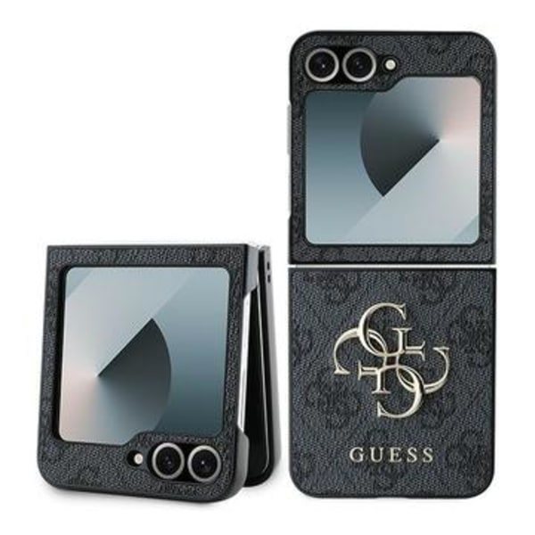 Samsung Galaxy Z Flip6 Guess 4G Big Metal Logo Hybrid Skal -... Svart