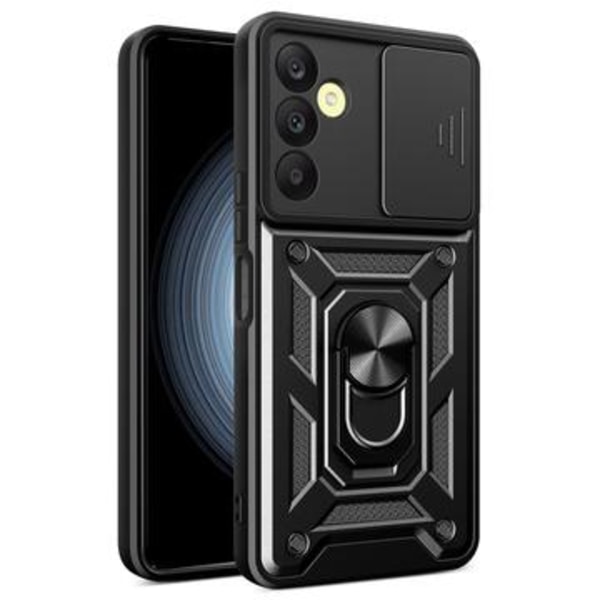 Samsung Galaxy A25 Hybrid Skal med Roterande Ring med... Svart
