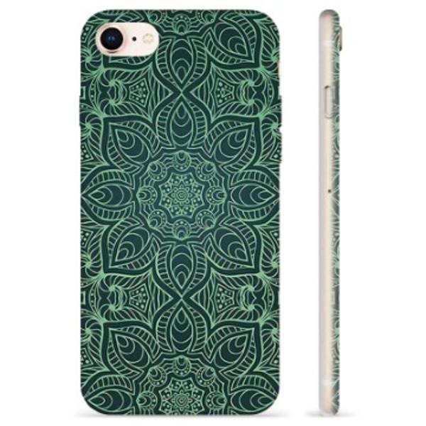 iPhone 7/8/SE (2020)/SE (2022) TPU-Skal - Grön Mandala Animerad