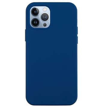 iPhone 14 Pro Liquid Silikonskal - Mörkblå Blå