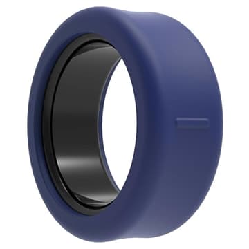 Oura Ring 5, Samsung Galaxy Ring Anti-Scratch silikonfodral... Blå