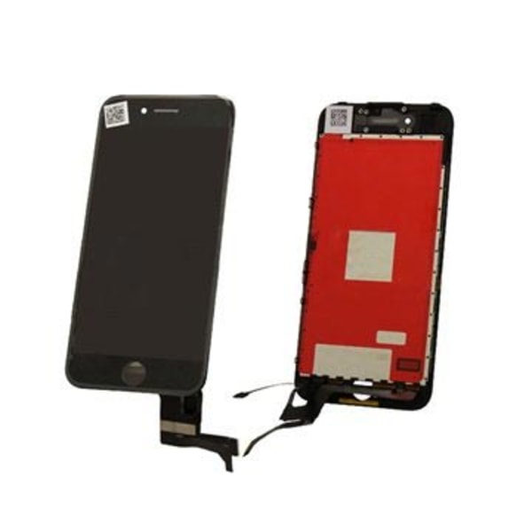 iPhone 7 LCD Display - Svart - Grade A Svart