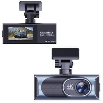 4K bilkamera med dubbla linser och GPS-spårning Tvåfärgad
