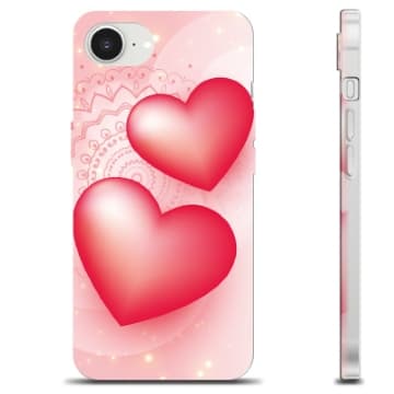 iPhone 16e TPU-Skal - Kärlek Genomskinlig