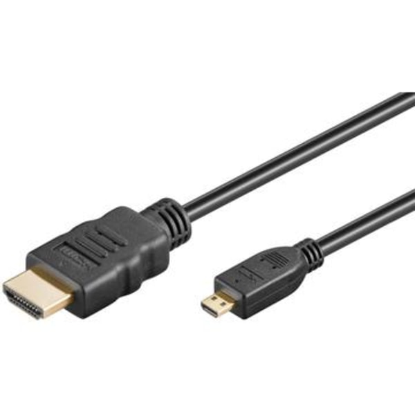 Goobay HDMI 2.0 / Micro HDMI Kabel med Ethernet - 1.5m Svart