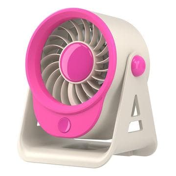 F16 Mini-bordfläkt för kontor och hem - knallrosa Rosa