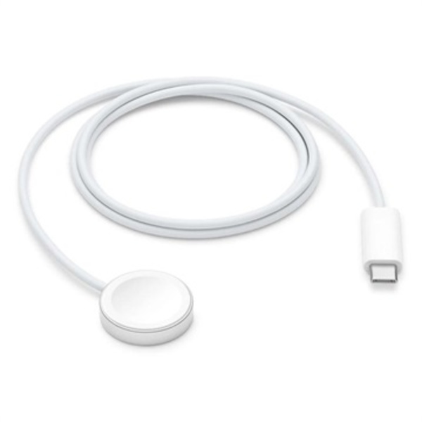 Tactical Apple Watch USB-C Laddningskabel - 1m - Vit Gul