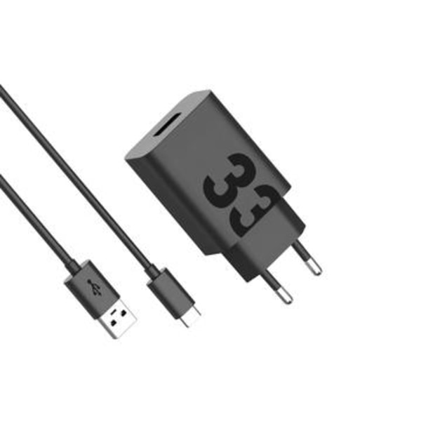 Motorola TurboPower 33W reseladdare med USB-C-kabel - Svart Svart