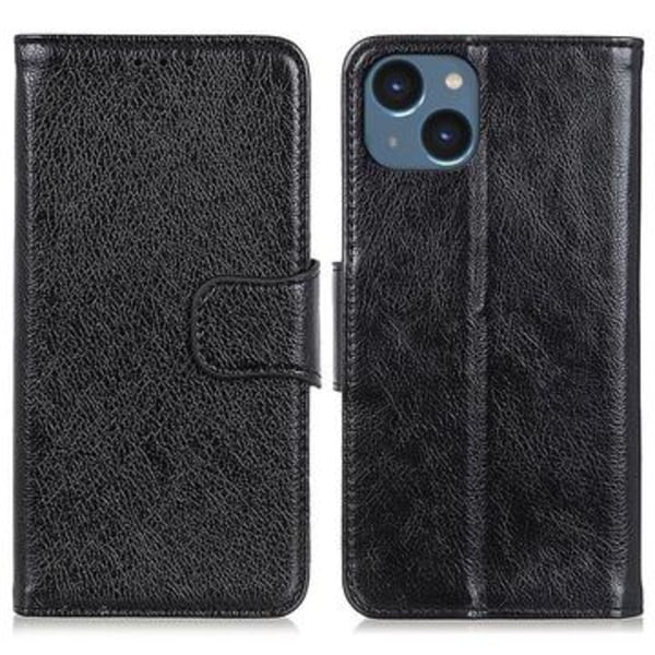 iPhone 15 Elegant Series Plånboksfodral - Svart Svart