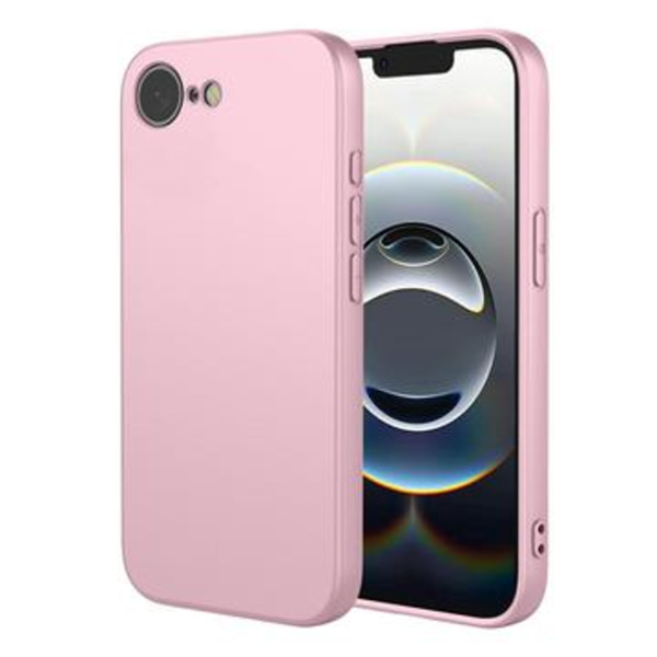 iPhone 16e/17e Stötsäkert silikonskal - Rosa Rosa