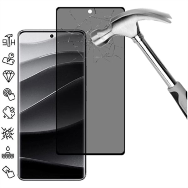 Xiaomi Redmi Note 14 Pro+ 5G/13 Pro+ Privacy Heltäckande Hä... Svart