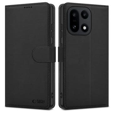 OnePlus 15 Tech-Protect plånboksfodral med magnet och stativ... Svart