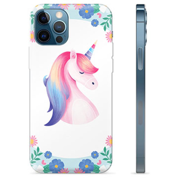 iPhone 12 Pro TPU-Skal - Enhörning Animerad