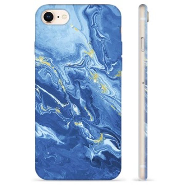 iPhone 7/8/SE (2020)/SE (2022) TPU-Skal - Färgrik Marmor Färgrik