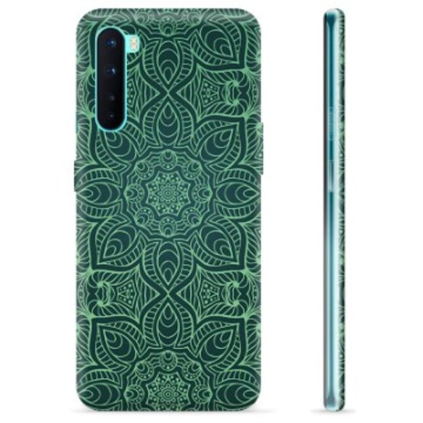 OnePlus Nord TPU-Skal - Grön Mandala Animerad