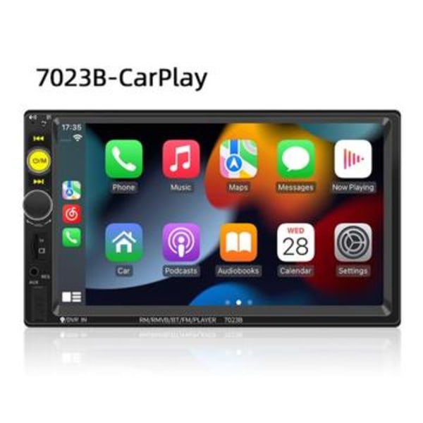 Double Din CarPlay pekskärm Bluetooth bilstereo MP5-spelare - 7