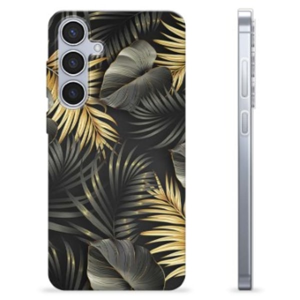 Samsung Galaxy S24+ TPU-Skal - Gyllene Löv Tvåfärgad