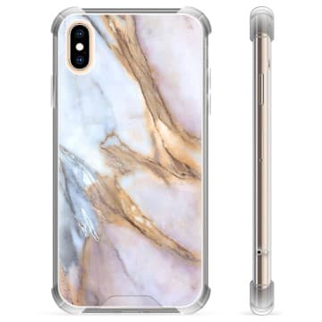iPhone X / iPhone XS Hybridskal - Elegant Marmor Animerad