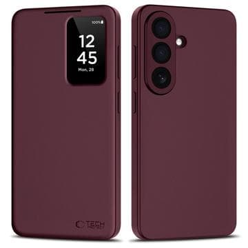 Samsung Galaxy A57 Tech-Protect Smart Clear View Flip Skal... Röd