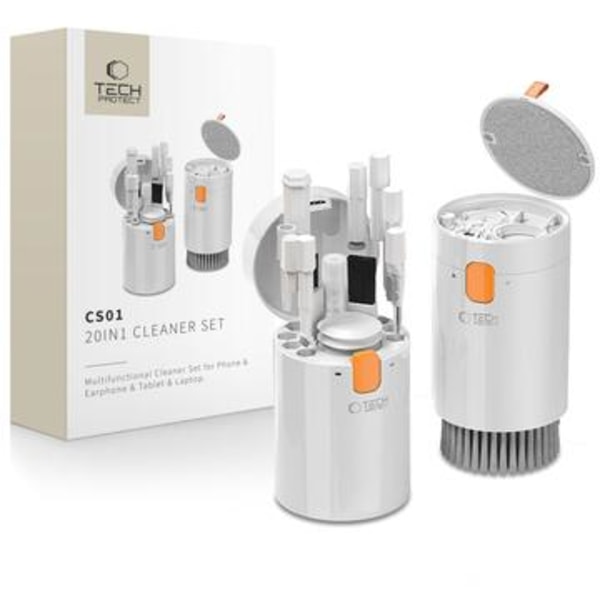 Tech-Protect CS01 20-i-1 rengöringssats - vit Vit