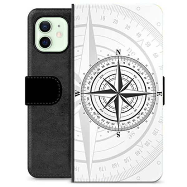 iPhone 12 Premium Plånboksfodral - Kompass Animerad