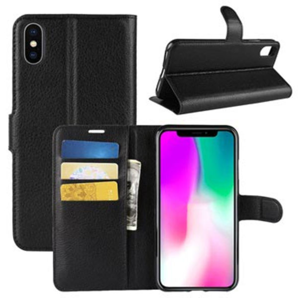 iPhone XR Plånboksfodral med Magnetstängning - Svart Svart