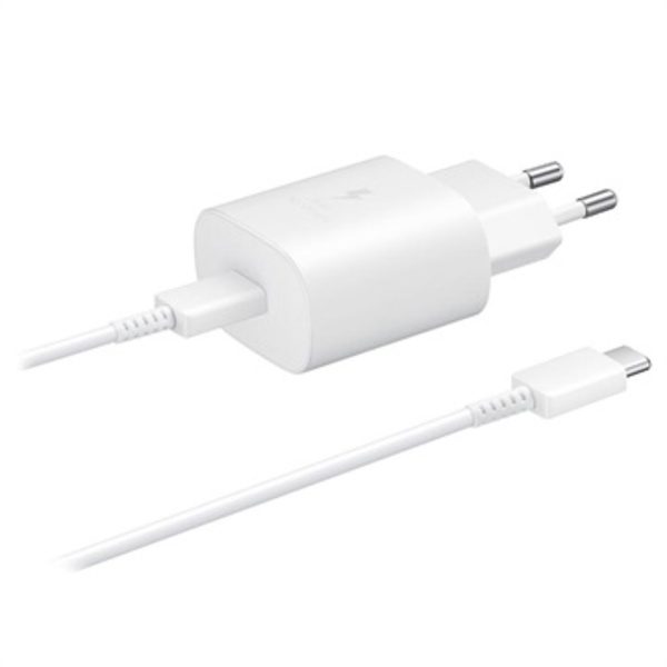 Samsung Ultra-Fast USB-C Reseladdare EP-TA800XWEGWW - Bulk - Vit Gul