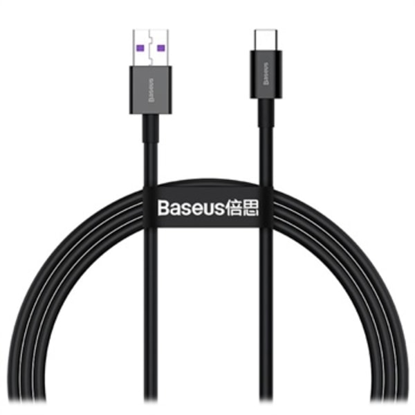 Baseus Superior Series USB-C Data & Laddningskabel - 66W, 1m... Svart