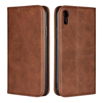 iPhone XR Retro Plånboksfodral med Magnetstängning - Kaffe Brun