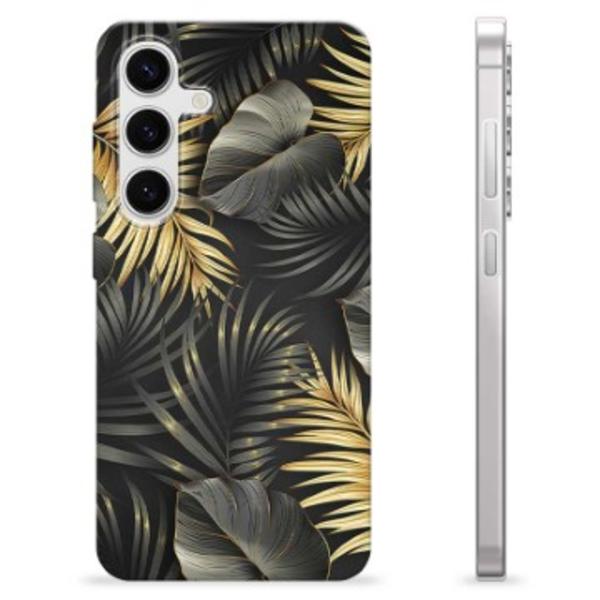 Samsung Galaxy S24 TPU-Skal - Gyllene Löv Tvåfärgad