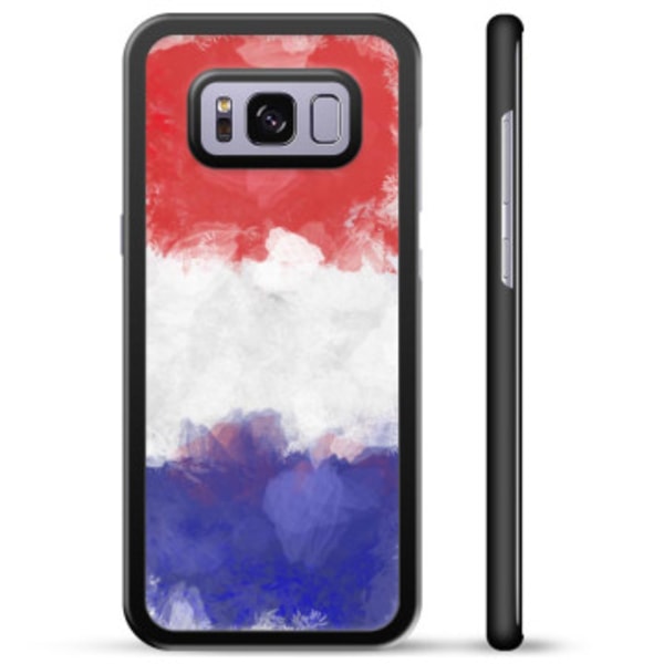 Samsung Galaxy S8+ Skyddsskal - Fransk Flagga Animerad