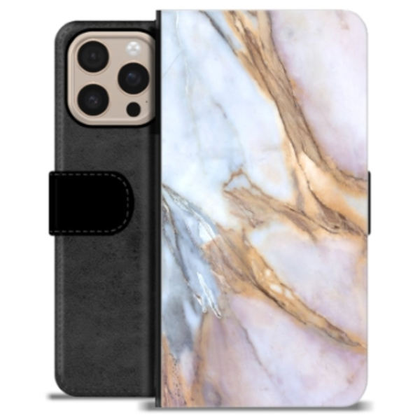 iPhone 16 Pro Max Premium Plånboksfodral - Elegant Marmor Animerad
