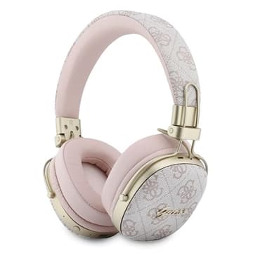 Guess ENC Metal 4G Script Logo Trådlösa hörlurar - rosa Rosa