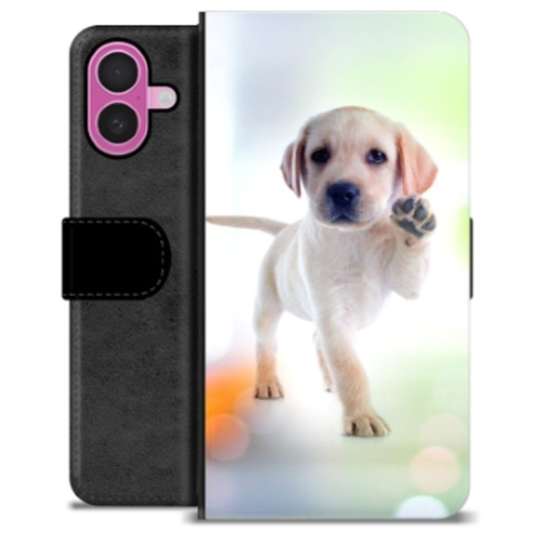 iPhone 16 Plus Premium Plånboksfodral - Hund Animerad