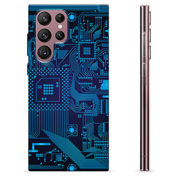 Samsung Galaxy S22 Ultra 5G TPU-Skal - Kretskort Animerad
