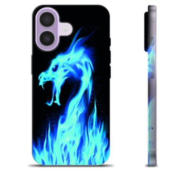 iPhone 17 TPU-Skal - Blå Elddrake Animerad
