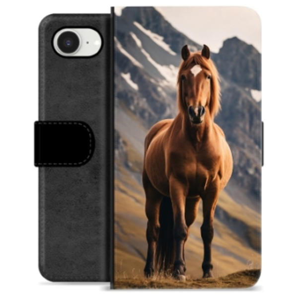 iPhone 16e Premium Plånboksfodral - Häst Animerad