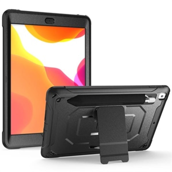 Rugged Series iPad 10.2 2019/2020/2021 Hybrid Skal med Stativ... Svart