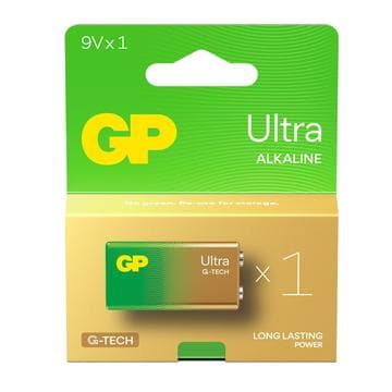 GP Ultra G-Tech 6LR61/9V Batteri